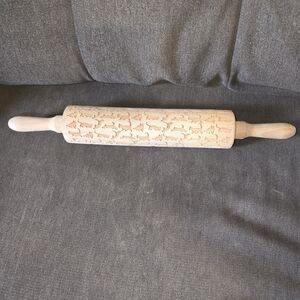 Embossed Rolling Pin with Animal Design
